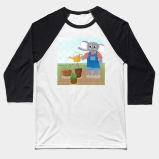 Gardening elephant Baseball T-Shirt